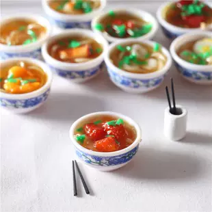 Кукольный домик лапша с палочками фарфоровая посуда