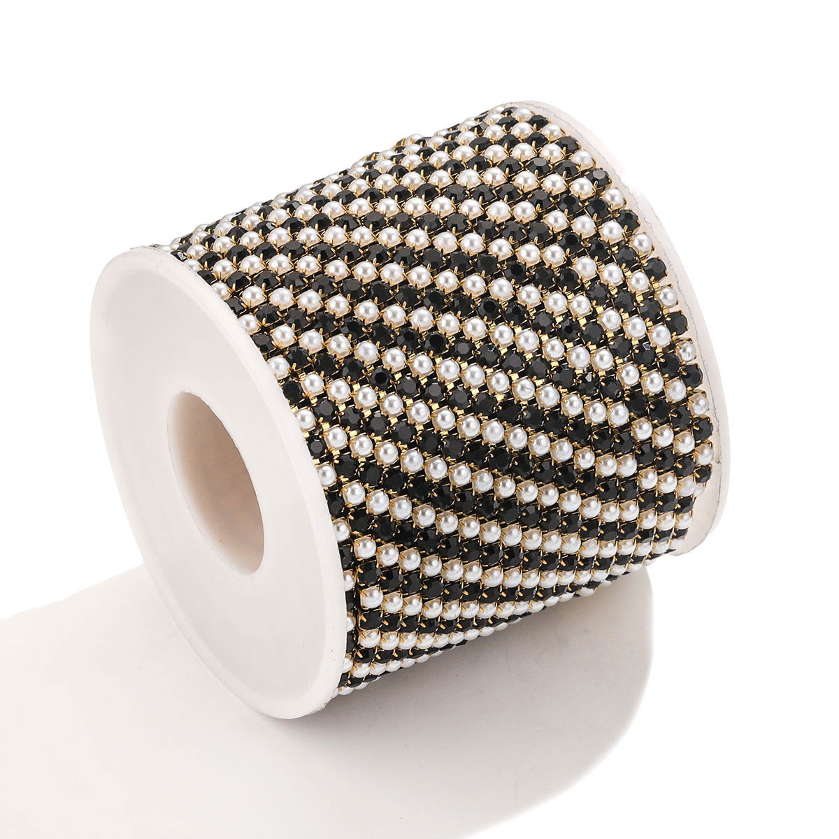 Acero inoxidable cristal perla garra cadena Ropa Accesorios vestido color cadena DIY joyería cadena diamante joyería cadena