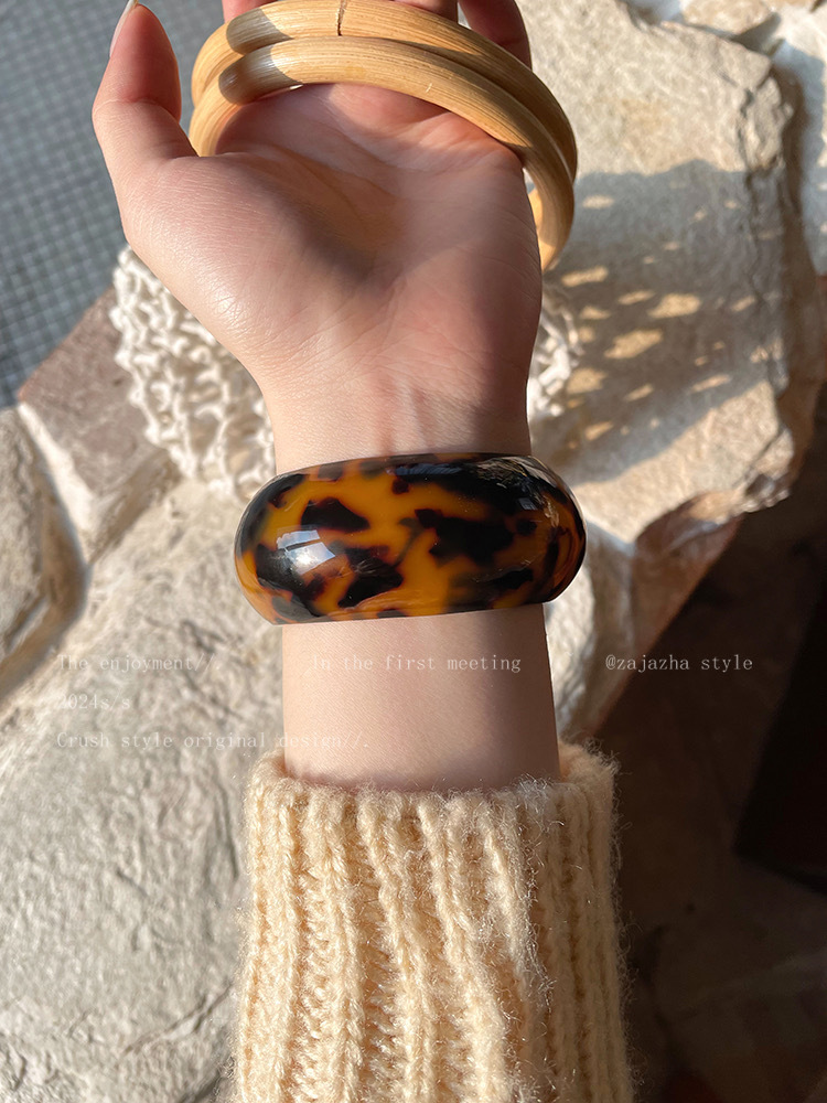 Bangle Classification Retro Leopard Acrylic Bangles Wholesale