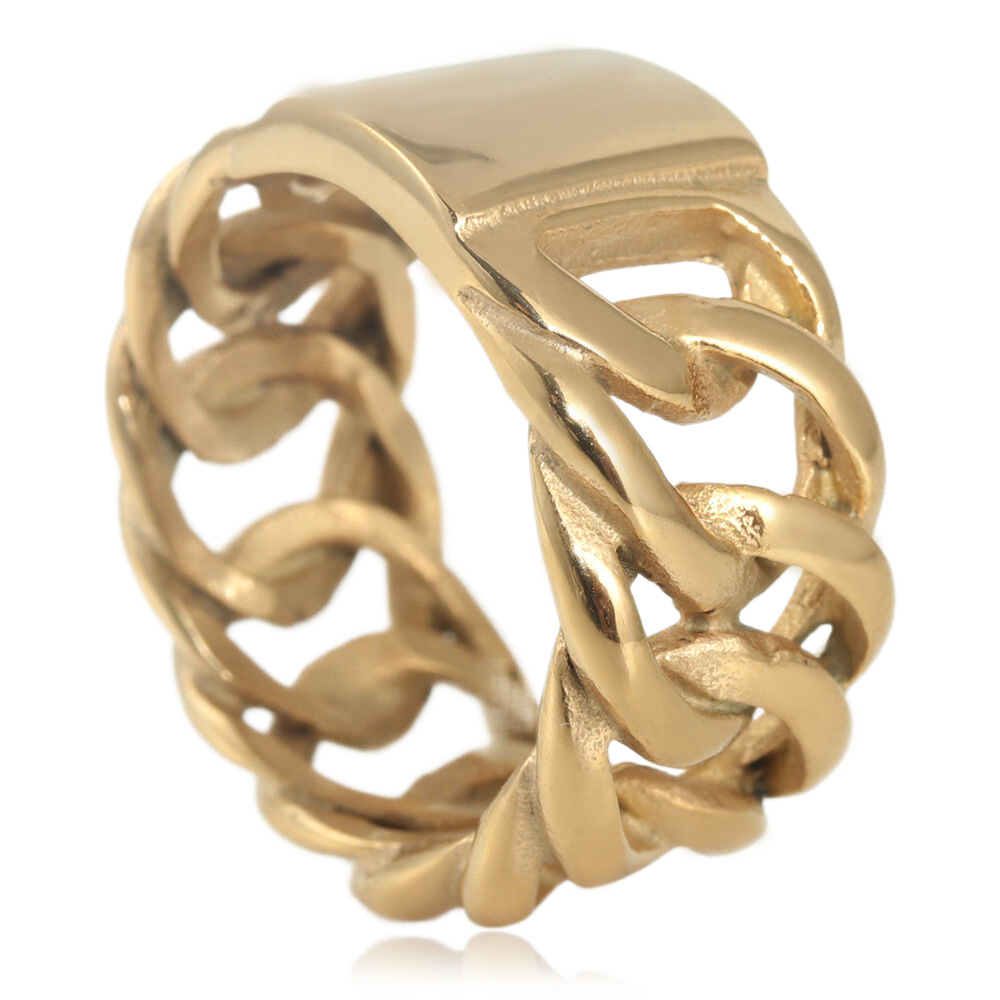 Casual, Party, Street Occasion Titanium Steel Material Retro Classic Style Geometric Titanium Steel Plating Men's Rings Men Signet Rings