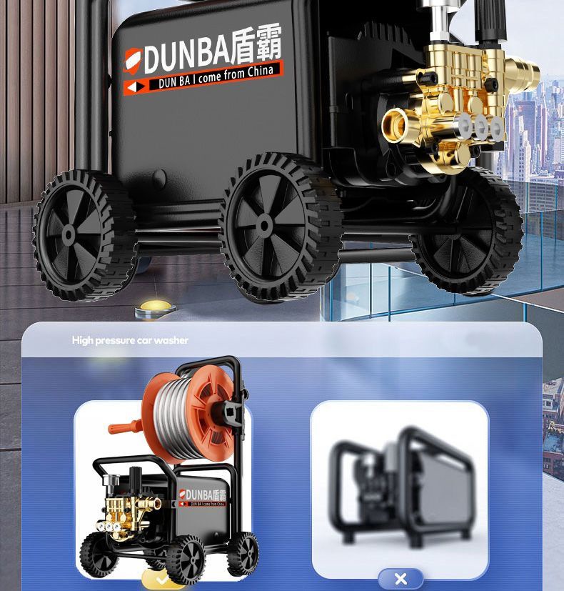 Ultra-High-Pressure High-Power Cleaning Machine 220V Household Commercial Car Washing Machine Supercharged Portable Water Gun Car Washing Artifact