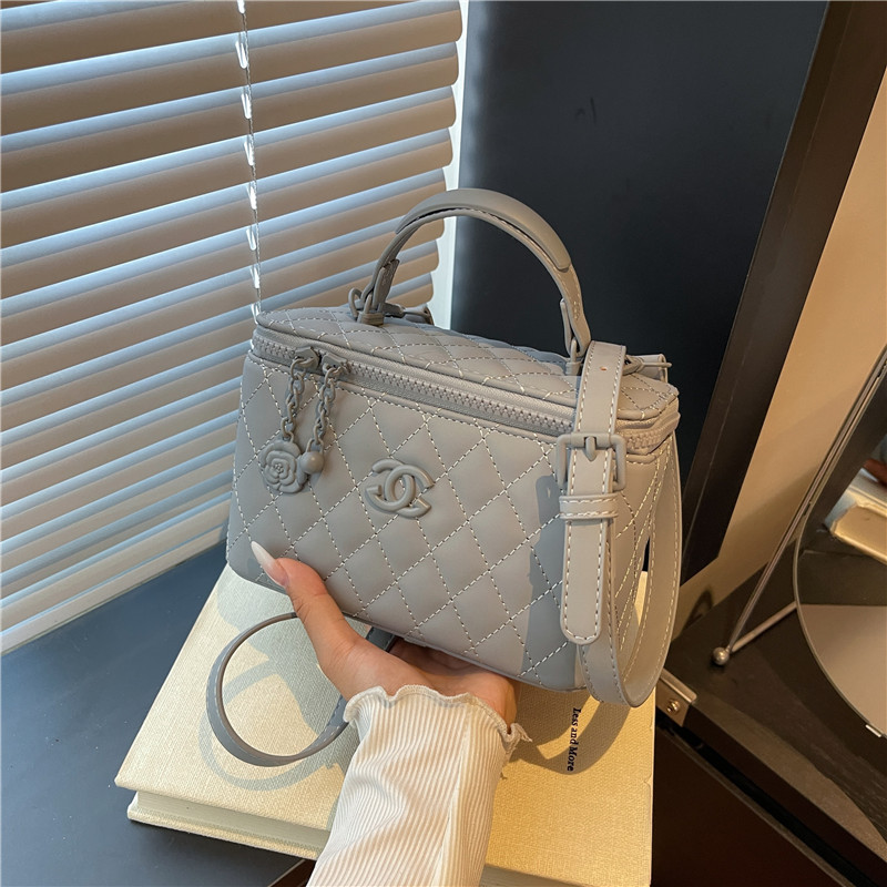 女士手提菱格小包包女包2025新款跨境欧美时尚斜挎盒子包handbag|undefined