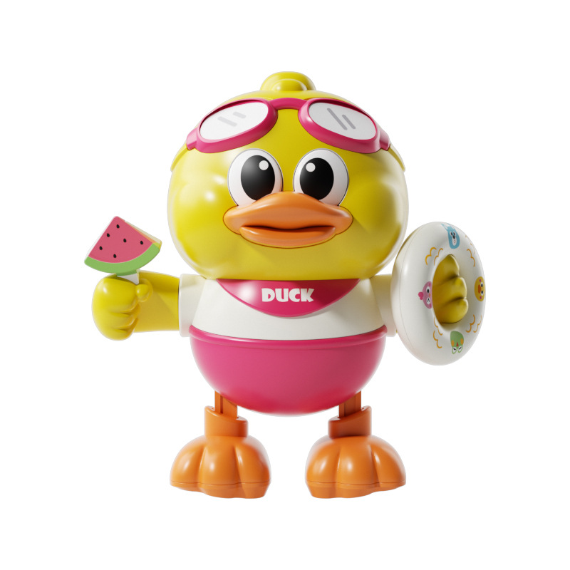 Juguetes infantiles transfronterizos baile eléctrico bebé pato bebé cabeza hacia arriba entrenamiento de canto interactivo aprendiendo a trepar juguetes de guía