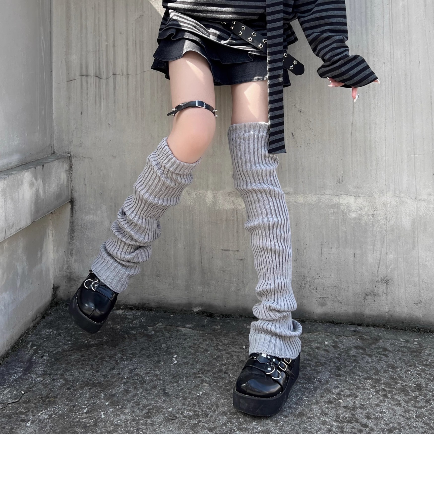 Calzini lavorati a maglia Calzini caldi a metà tubo Autunno/Inverno Calzini alti fino alle gambe Y2K Calzini Spice Preppy Pile per donna_voghion.com