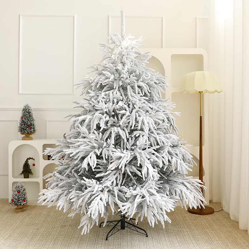 Amazon gran PE puro árbol de Navidad automático DIY decoración de Navidad decoración de decoración