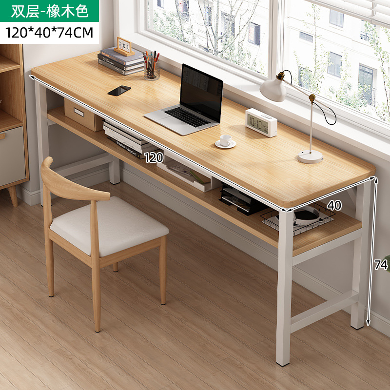 Escritorio simple estrecha mesa larga casa doble trabajo escritorio estudio alquiler casa pared escritorio de la computadora