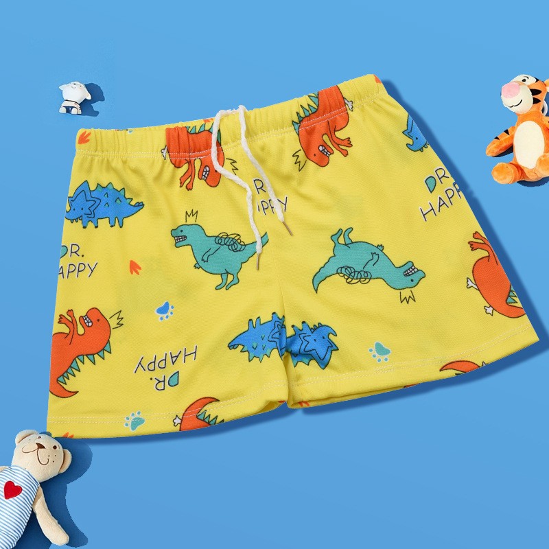 Bañadores de natación para niños moda dibujos animados impresos troncos de natación para niños playa para niños de secado rápido transpirable Boxer pantalones cortos de natación al por mayor