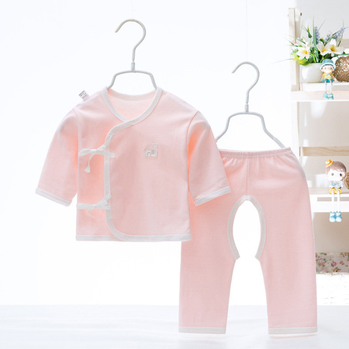新生儿内衣纯棉四季款简约套装婴儿衣服分体二件套装男女宝宝童装