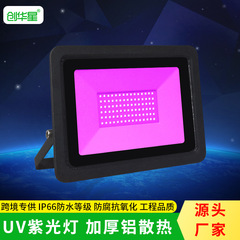 クロスボーダー人気 LED パープルライト投光器超薄型防水ダイカストアルミ USB 硬化ライトパーティー蛍光 UV 投光器