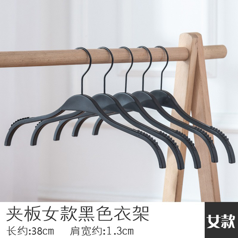 여성용 합판 검정색 옷걸이 원형 후크