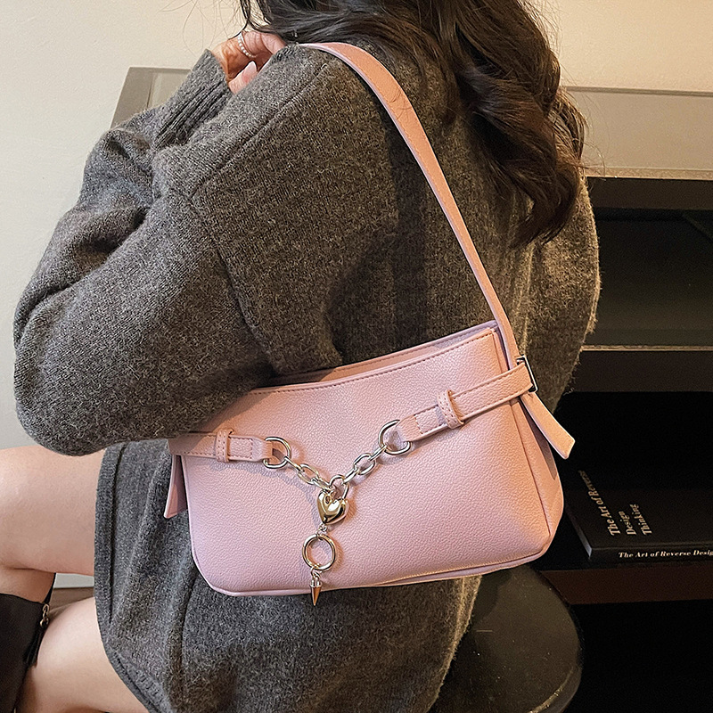 Bolsa de hombro de mujer de alta calidad, cinturón de correa de cadena de amor, bolsa de moda, bolsa de viaje de mujer universal.