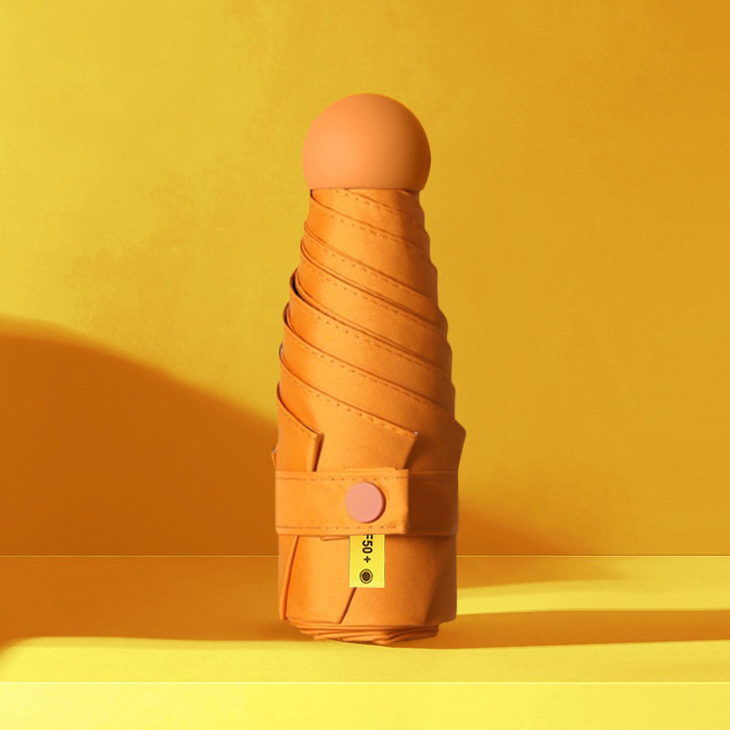 50% 폴드 6 뼈 풀 쉐이딩 블랙 접착제 헤르메스 오렌지 UPF50