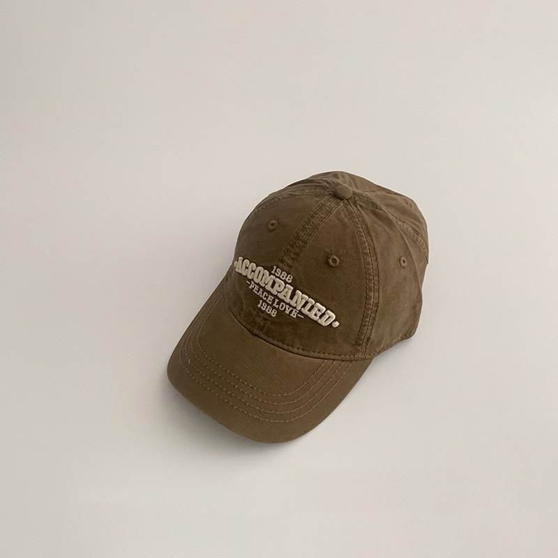 ins sombrero infantil de letras coreanas primavera y otoño sombrero de pato a prueba de viento sombrero de béisbol de viaje de bebés para hombres y mujeres