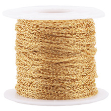 真空电镀0.25mm超细不锈钢长十字链扩孔链 DIY手工串珠材料饰品链