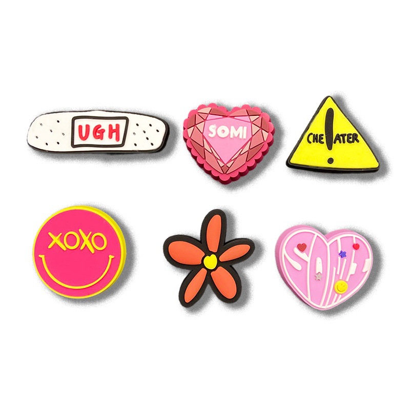 新しい下駄花シリコーン靴バックルソフト接着剤 diy 靴アクセサリー取り外し可能なアクセサリー工場卸売モール同じスタイル