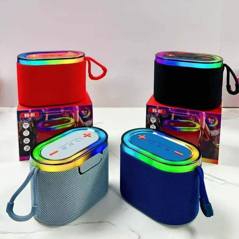 新しい Bluetooth スピーカー重低音屋外大音量高品質ホーム雰囲気ライトデスクトップミニスピーカー|undefined
