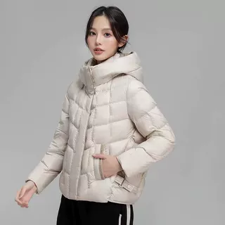 棉袄女短款2026冬季新款羽绒棉衣棉服小个子时尚连帽加厚保暖外套