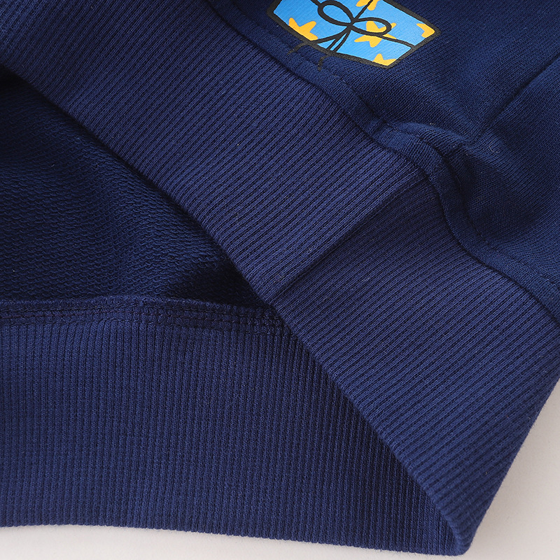 Sudadera infantil de estilo europeo y americano, nuevo producto de otoño, camiseta de manga larga para niños, sudadera infantil navideña con cuello redondo y dibujos animados