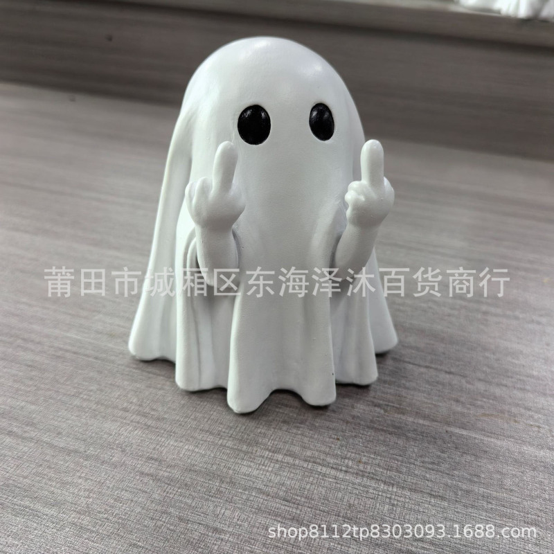 クロスボーダーゴーストペンホルダーオフィスホームデスクトップかわいい小さな装飾品 3D 装飾品ハロウィンギフトクリエイティブギフト|undefined
