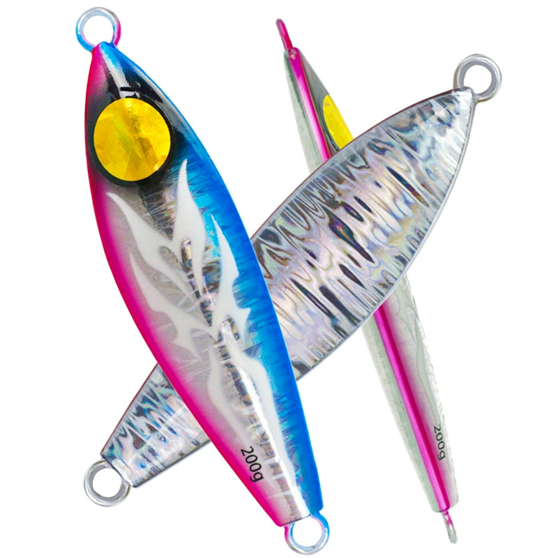 威和 Qingcang WH2 Slow Tieni Road Asian Bait Sea Fishing Fishing Night Light Lead Fish Metal Hard Bait Bait Bait Fake Bait