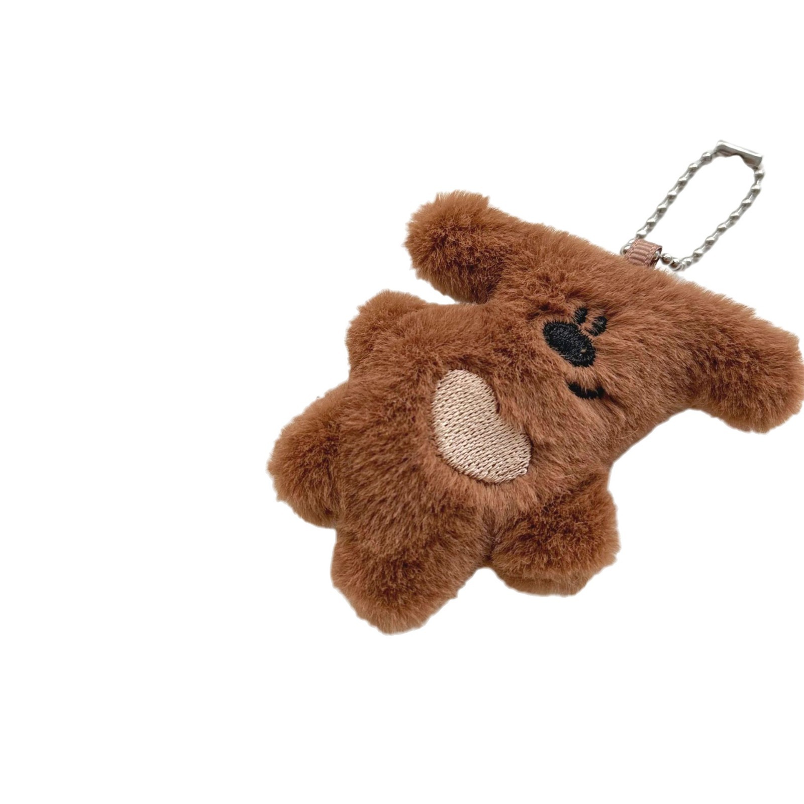 Colgante de dibujos animados cabeza inclinada oso de peluche colgante adorable oso muñeca bolso colgante accesorios colgante llave