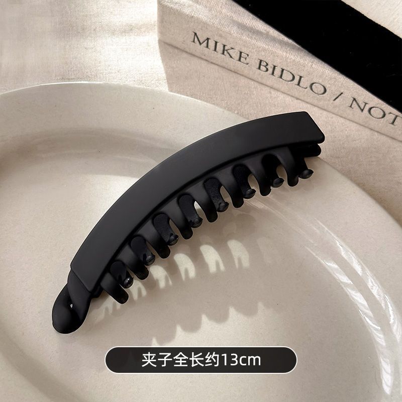 大号发量多扭扭香蕉夹竖夹莫兰迪发夹女复古高马尾固定抓夹头饰|undefined