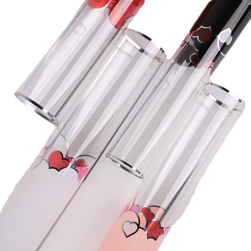 Li Zhi Ran Le Heart Single Papel de vidrio simple ramo de flores impermeable y transparente simple ramo de flores de rosas