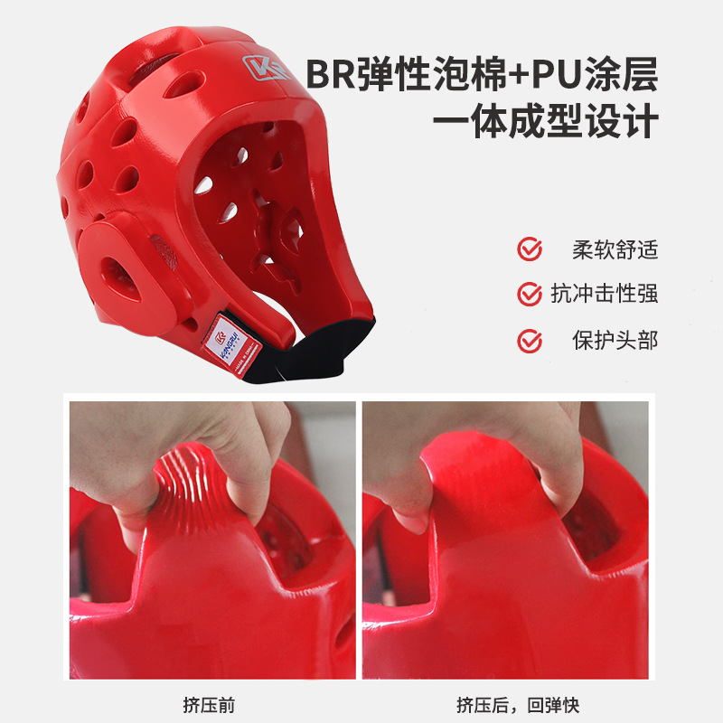 Cross-border FÁBRICA DE Kangrui taekwondo protector de la cabeza moldeo Sanda casco de boxeo