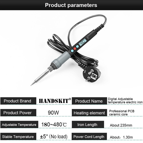 90W digital display LCD soldering iron soldering set with solder absorber, soldering wire, soldering tool, 110V 220V