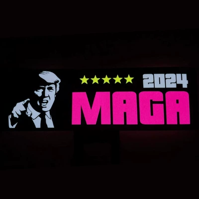 Luminous Car Stickers Wanted Car, Cold light sheet - maga-new-style