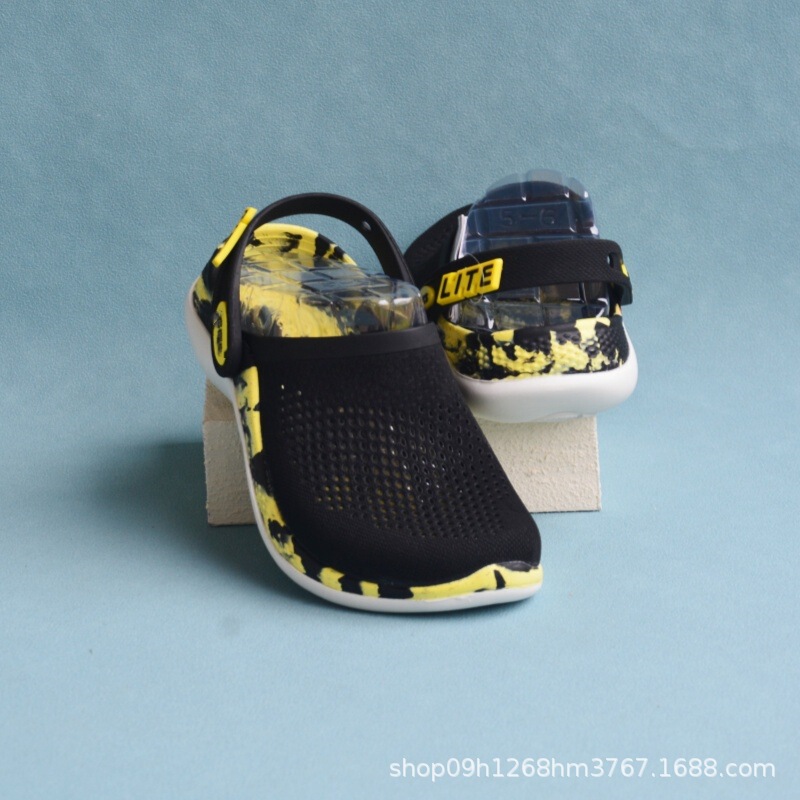 Two-Tone Second-Generation Crocs Literide Beach Sandals, Lightweight Non-Slip Water Shoes, Non-Slip 206708