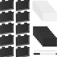 亚马逊新款金属篮子标签夹储物盒标签夹厨房储物标签可拆卸家用