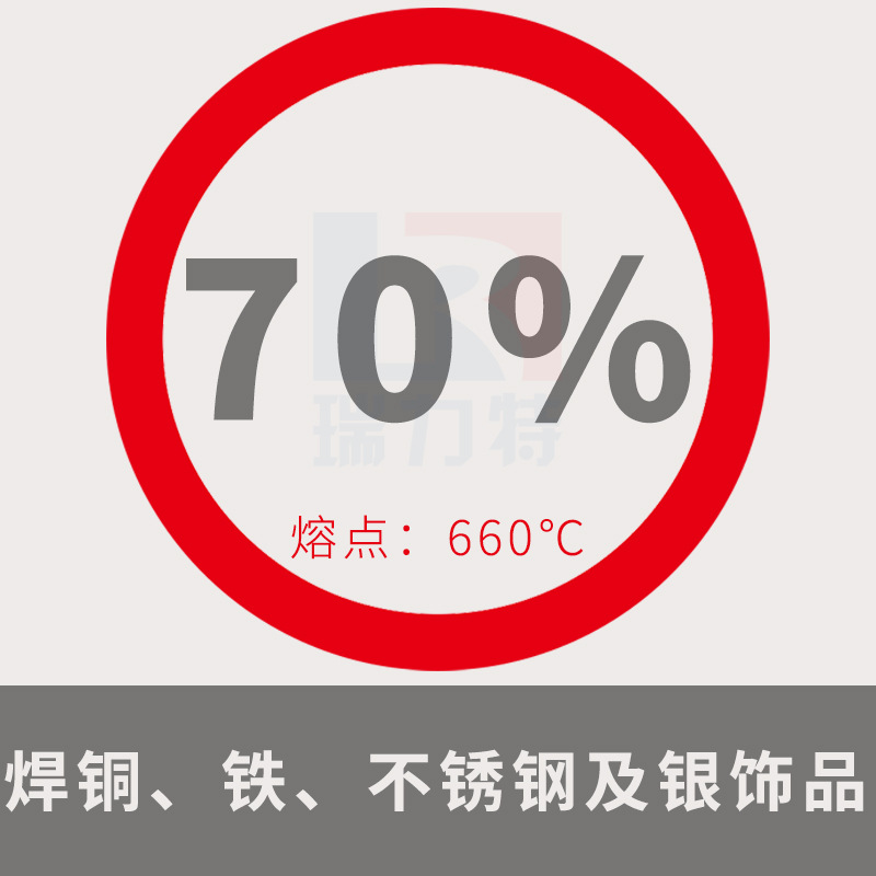 70%银焊条高银焊丝焊接银饰品首饰DIY修复银钎焊料焊膏首饰焊接
