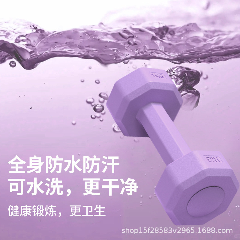哑铃女士健身家用2kg一对举重小杠铃3公斤青少年生练手臂运动器材|undefined