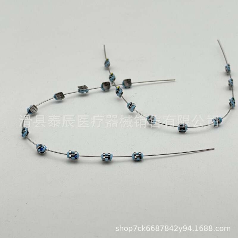 Dental fashion color braces mini split braces decoration with hook without hook full color