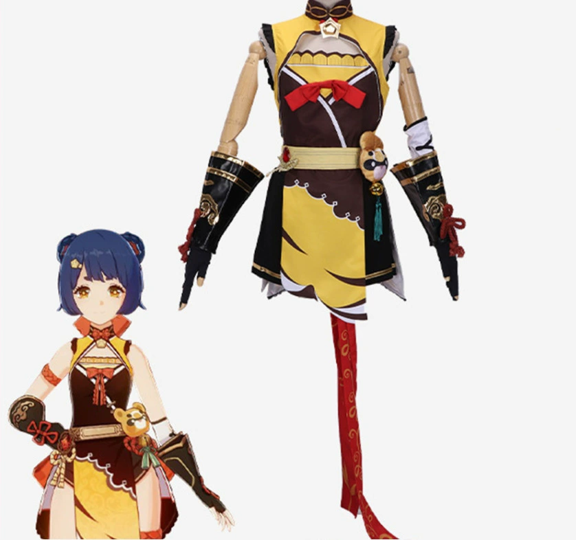 Аниме Источник Письмо Воздействие Xiangling Косплей Костюм Униформа Хэллоуин Костюм