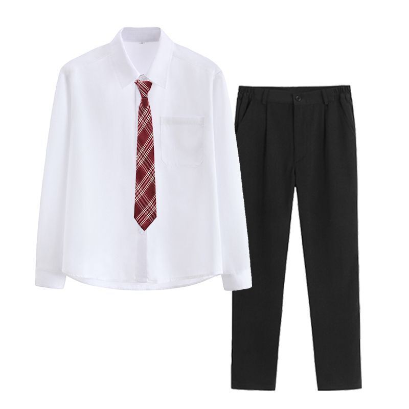jk制服红色毛衣班服学院风初中高中学生毕业运动会合唱团演出服装|undefined