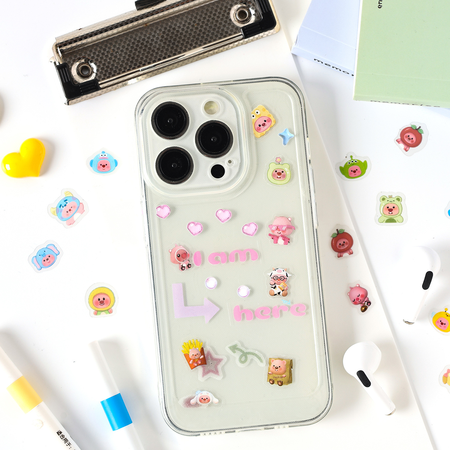 Pretty Boy Rudy Series Pet Impermeable Cute Cartoon Pegatinas para niños Pet creativo Material de película de corte Pet Paquete de pegatinas de cuenta manual