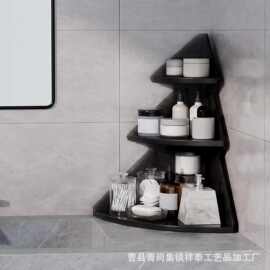 木质化妆品置物架梳妆台转角护肤品香水收纳架洗手间桌面储物架