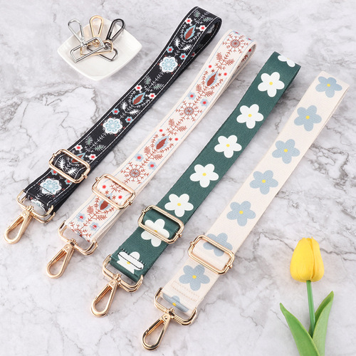 Canvas wide shoulder strap bag shoulder strap hot selling bag strap widened 38mm colorful adjustable
