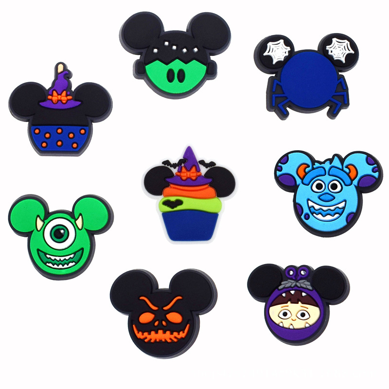Cross-border New Product Mickey Element Halloween Hole Shoe Buckle Halloween Mickey Mouse DIY Decorative Shoe Buckle Shoe Accessories Cross-border New Product Mickey Element Halloween Hole Shoe Buckle Halloween Mickey Mouse DIY Decorative Shoe Buckle Shoe Accessories