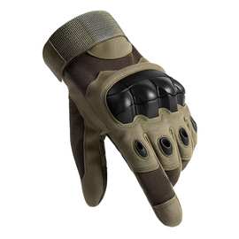 战术手套半指硬壳防滑耐磨护关节保暖防割军迷特种兵战训作战手套