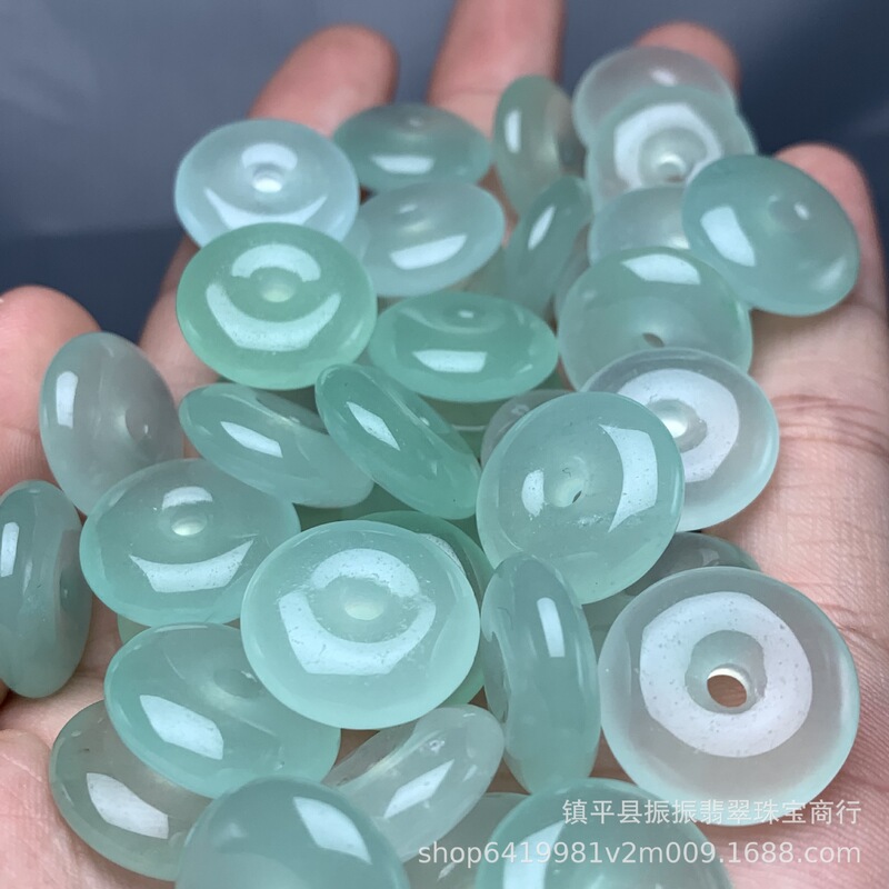 玉天青冷凍色18mm平安ボタンペンダント散珠玉アクセサリーdiyイヤリング玉仕切りメーカー卸売り|undefined