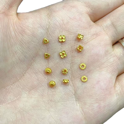 Zərgərlik ara hissələri: Flower Caps for DIY