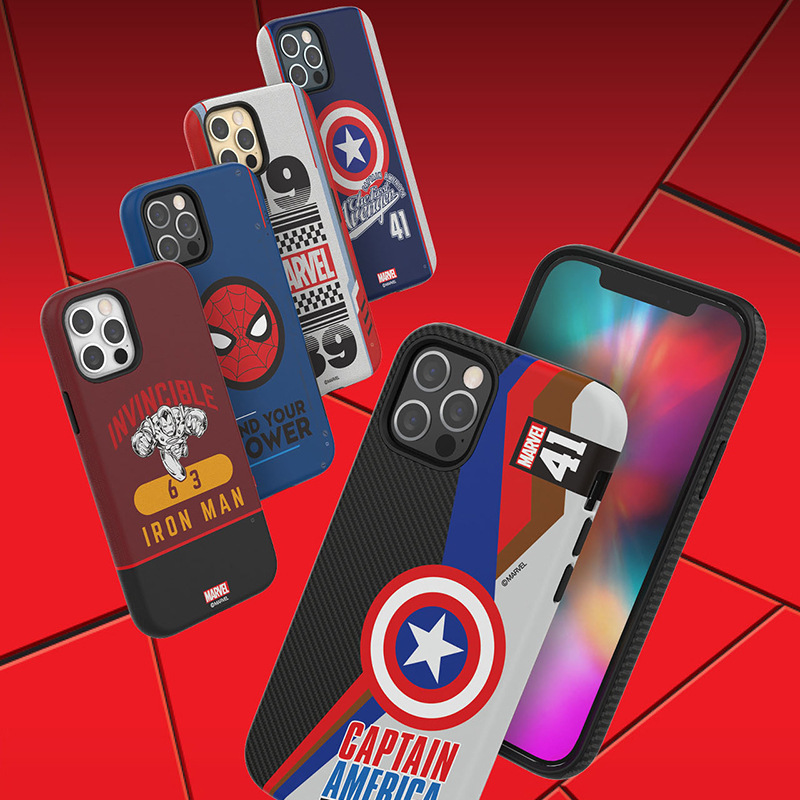 Suitable for Apple 15 Pro Max Double-Layer Phone Case iPhone 14 Cartoon 17 Marvel Iron Man 16