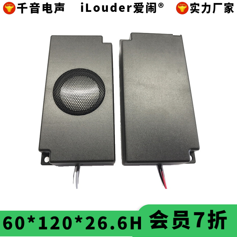 60*120自带腔体带网5W灯饰蓝牙无源小音箱用 60120音腔喇叭扬声器