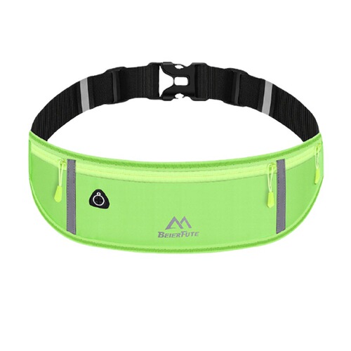 Sports small waist bag, three-pocket marathon running waist bag, close-fitting mobile phone coin purse, fitness mountaineering and cycling waist bag