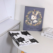 包邮原创卡通A4A5A7A8活页卡册外壳M5硬纸板活页夹4孔6孔文件夹