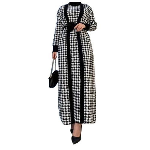 suits dress and long coat 2 pieces sets ladies winter suits