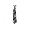 (No need to fight)--Black and white checkered tie